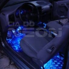Kit tuning: pedaleira/cambio/freio + barras de leds