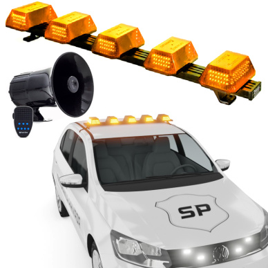 Giroflex Giroled 1.0mt �mbar 12v Carro Guincho Sirene 6 tons