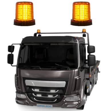 2 Giroflex Giroled Parafuso 128 Leds 12vcc 24vcc Guincho Plataforma
