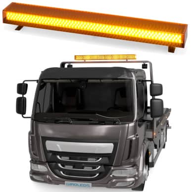Giroled giroflex sinalizador barra led lateral 1.20mt 12v 24v �mbar