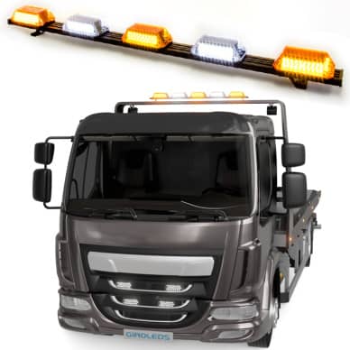 Giroflex 1.50mt 5 c�pulas 324 leds 12vcc 24vcc bicolor