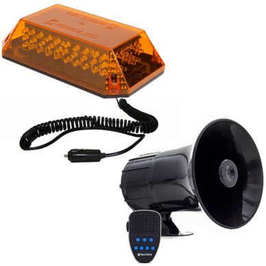 Giroled c�pula �mbar com im� e plug e sirene 12v