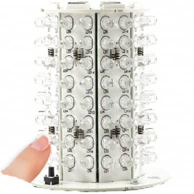  Reposi��o para Giroflex Giroled sinalizador interno com 128 leds 12vcc 24vcc led branco