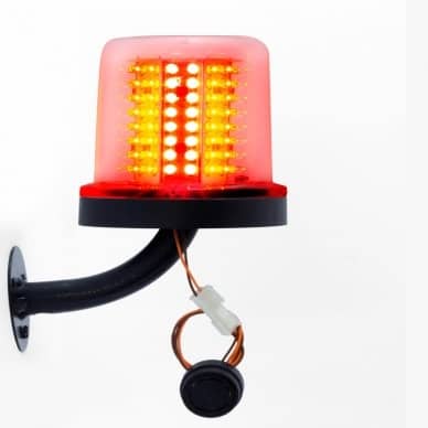 Giroled Giroflex com Suporte parede Bip Sonoro 12v vermelho �mbar