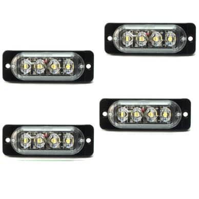 4 Sinaleira Lanterna 12v ou 24v Led SMD branca 2w