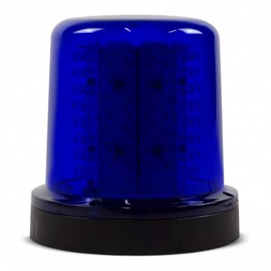 Giroled Giroflex redondo fixa��o por parafusos 128 leds 12vcc 24vcc azul