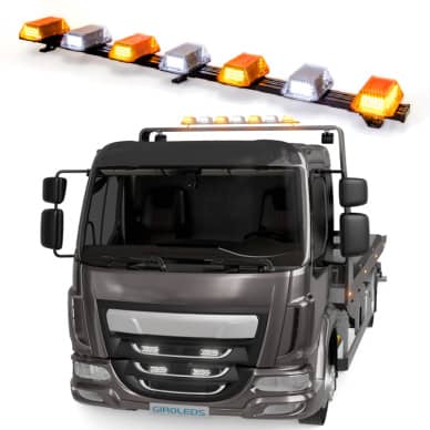 Giroflex 1.70mt 7 c�pulas 354 leds 12vcc 24vcc bicolor
