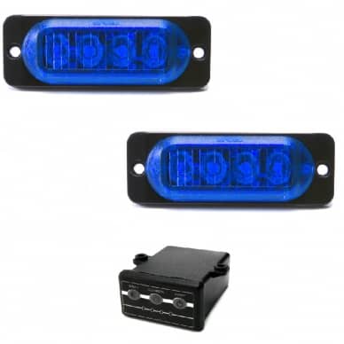 Estrobo Led azul SMD alta visualiza��o efeitos