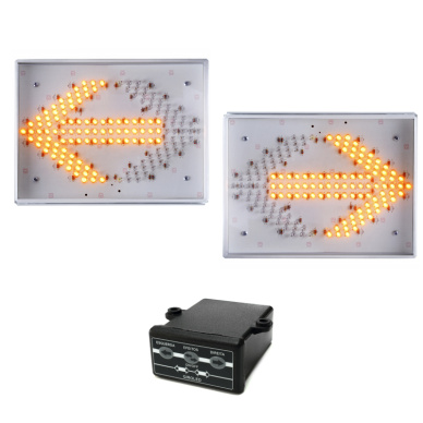 Conjunto de seta indicativa direcionador de tr�fego SLIM 12v 24v