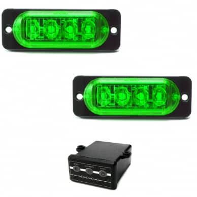 Estrobo Led verde SMD alta visualiza��o efeitos