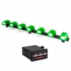 Giroflex 1.20mt 7c�pulas 354 leds 12vcc ou 24vcc verde