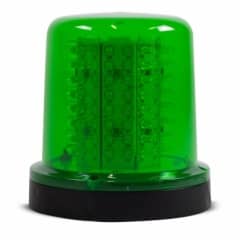 Giroled Giroflex redondo fixa��o por parafusos 128 leds 12vcc 24vcc verde