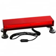 Giroled giroflex sinalizador barra 60cm im� e plug 12v vermelho
