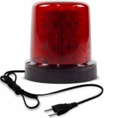 Giroled Giroflex redondo vermelho com fixa��o por parafusos com 128 leds bivolt 110/220v com tomada