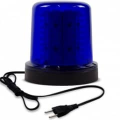 Giroled Giroflex redondo azul com fixa��o por parafusos com 128 leds bivolt 110/220v com tomada
