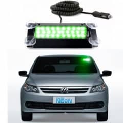 Estrobo Interno Para brisa Flash Verde 12/24V