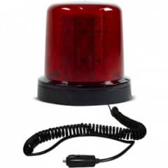 Giroled Giroflex redondo im� e plug 64 leds 12vcc 24vcc vermelho