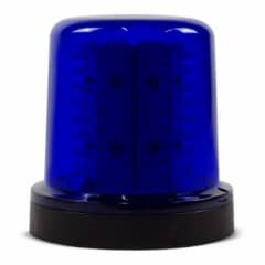 Giroled Giroflex redondo fixa��o por parafusos 128 leds 12vcc 24vcc azul