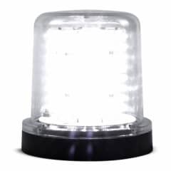 Giroled Giroflex redondo fixa��o por parafusos 128 leds 12vcc 24vcc branco