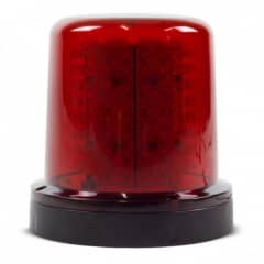 Giroled Giroflex redondo fixa��o por parafusos 128 leds 12vcc 24vcc vermelho