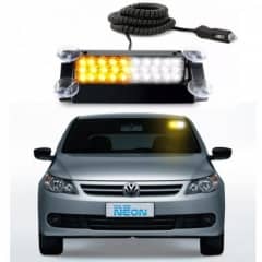 Estrobo Interno Para brisa Flash �mbar e Branco 12v/24v