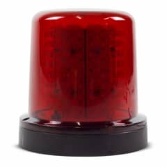  Giroled Giroflex redondo vermelho com fixa��o por parafusos com 128 leds bivolt 110/220v