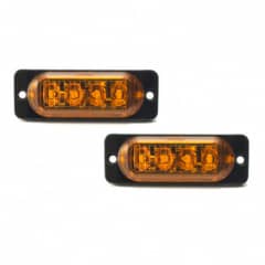 Par Sinaleira 3 fios �mbar laranja bivolt 12v 24v