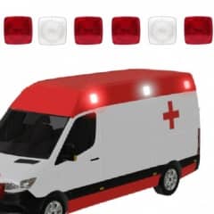 6 Lanterna Sinaleira Estrobo Led 12v Ambul�ncia Bombeiro