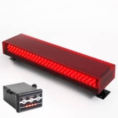 Giroled giroflex sinalizador barra 60cm 12v vermelho