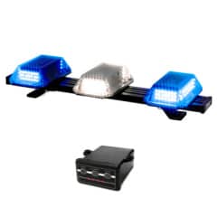 Giroled giroflex sinalizador barra 60cm c�pula 12v 24v azul branco