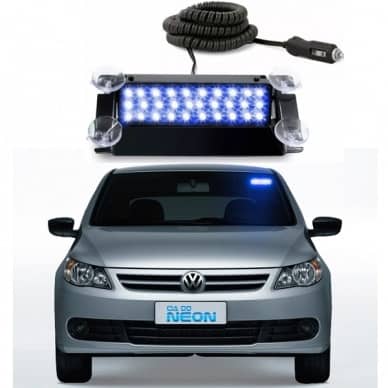 Estrobo Interno Para brisa Flash Azul 12/24V
