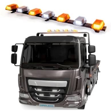 Giroflex 1.20mt 7 c�pulas 354 leds 12vcc 24vcc bicolor